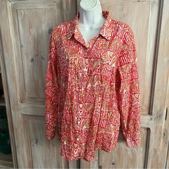 Jude Connally Button Up Shirt Women’s Large - Picture 2 of 9